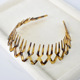 4# Leopard ABS Toothed Hair Hoop