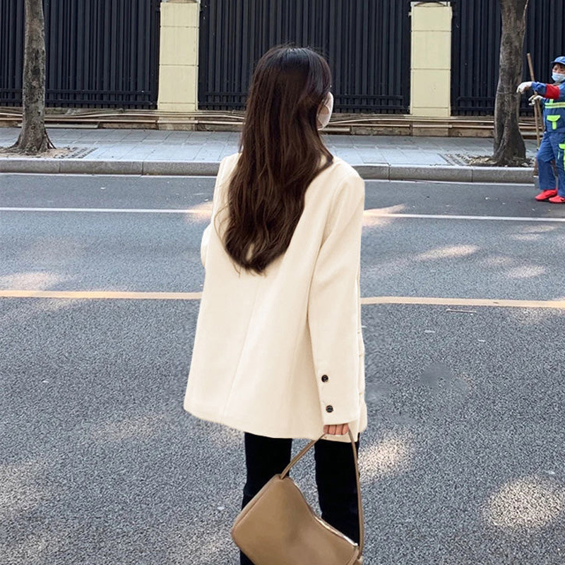 Small suit jacket for women 2023 Autumn New Korean style women's casual loose high-grade top small suit winter