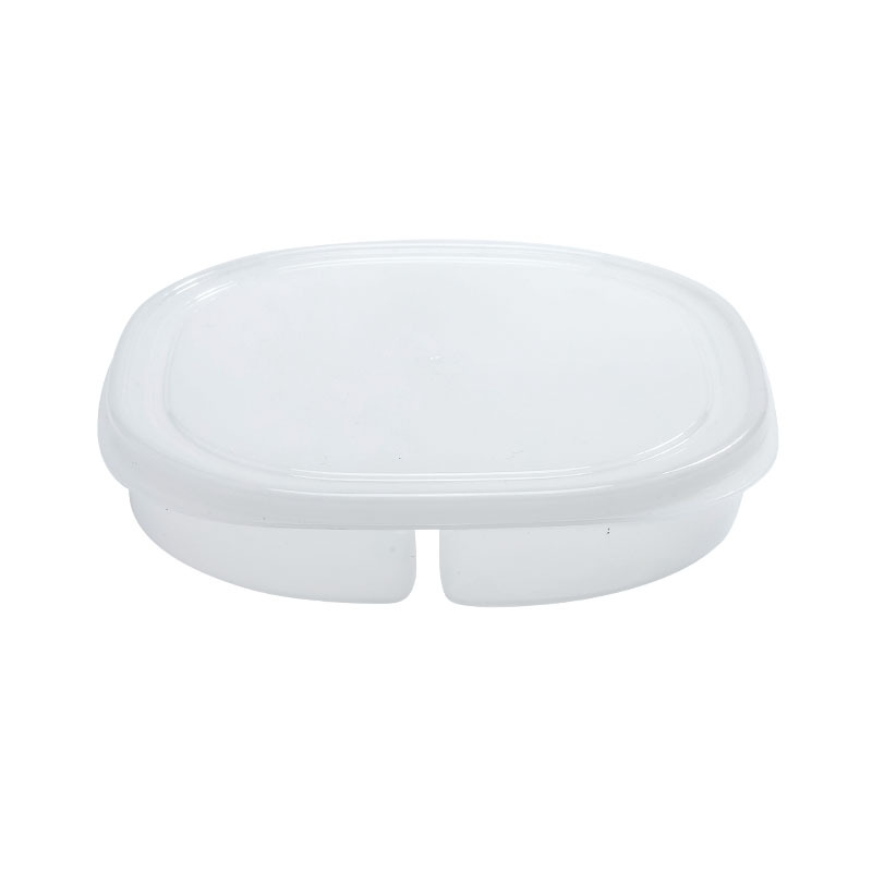 Kitchen Fresh-keeping Box Scallion, Ginger and Garlic Four-compartment Storage Box Refrigerator Storage Box Freezer Box with Lid Transparent Multifunctional Dish Preparation Plate