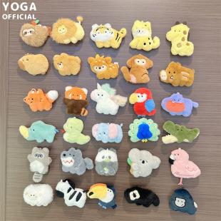 Genuine carnival zoo party looking for unicorn plush refrigerator stickers blind bag cute hole board magnetic stickers cute