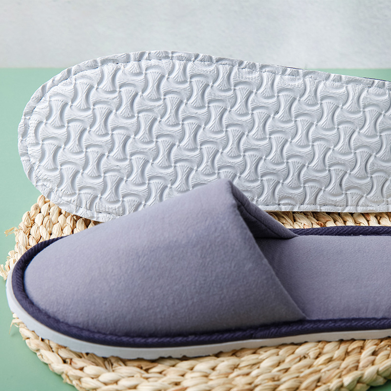 Wholesale seven-star hotel slippers travel home hospitality B & B beauty salon thickened non-slip bread slippers manufacturer