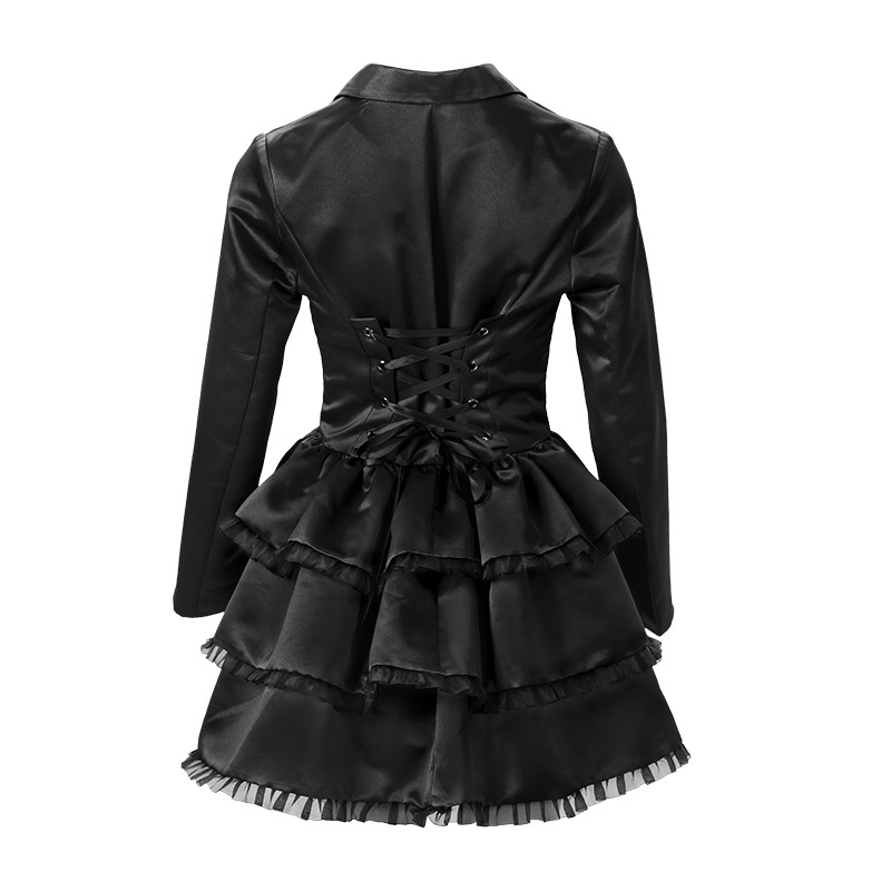 Amazon Stage Performance Suit Retro Gothic Lace Double-breasted Medieval Renaissance COS Female