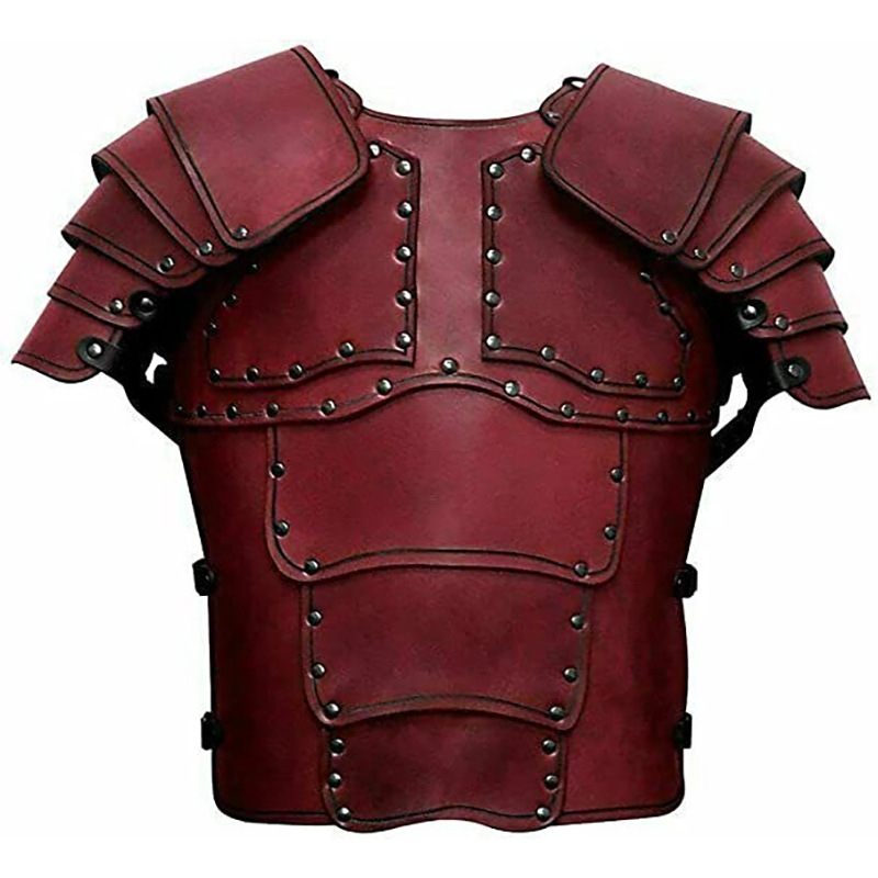 Cross Border New Halloween Medieval Vintage Viking PU leather armor COSPLAY prom costume