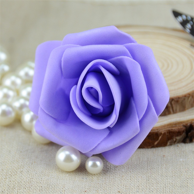 Simulation pe Rose head Tanabata foam rose flower wedding Valentine's Day bouquet packaging materials