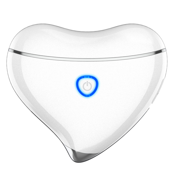 The new electric scraping instrument face lifting beauty instrument EMS color light heating scraping plate massage into the neck beauty instrument