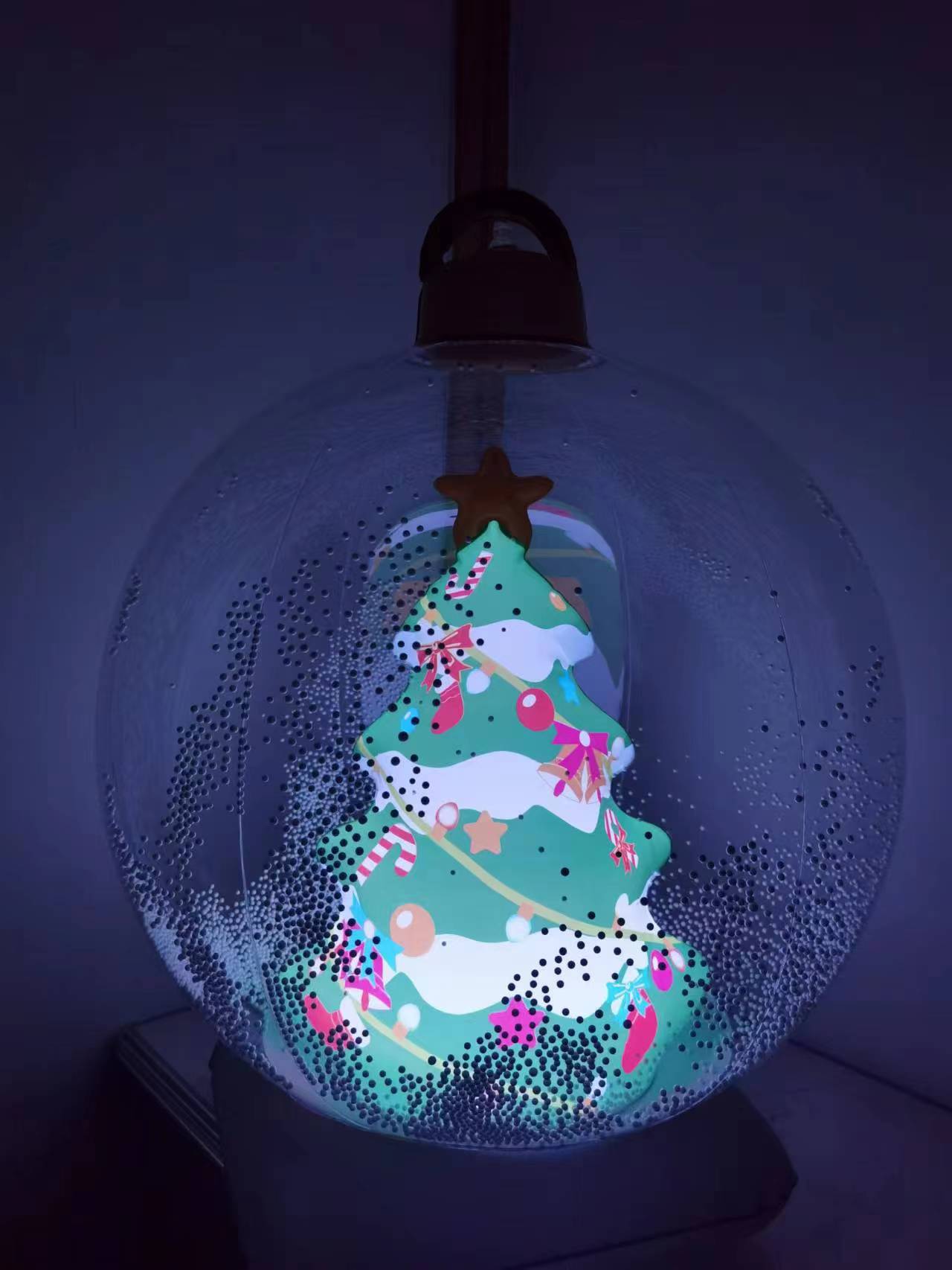 2023 new inflatable Christmas ball inflatable LED Christmas luminous ornaments crafts children Christmas snowman_voghion.com