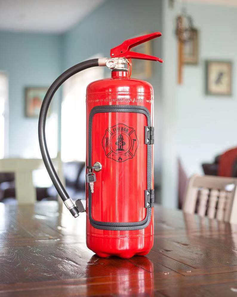 Cross-border new Fire extinguisher mini bar Fire extinguisher wine box fireman's gift for men