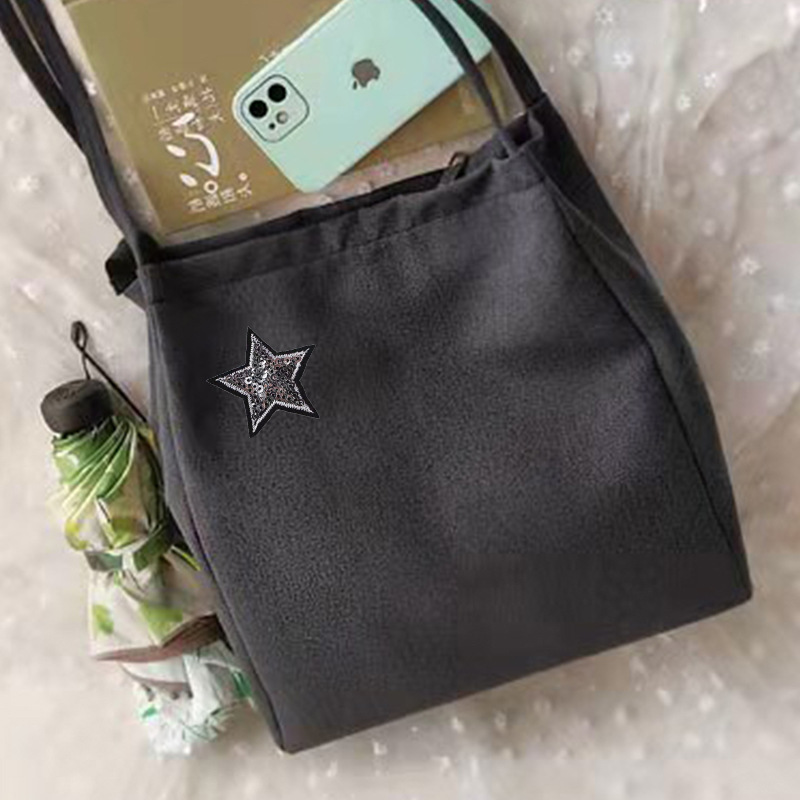 4.5cm Sequin Five-pointed Star Embroidered Cloth Sticker Jeans Coat Shoes and Hats Decorative Applique Star Adhesive Patch
