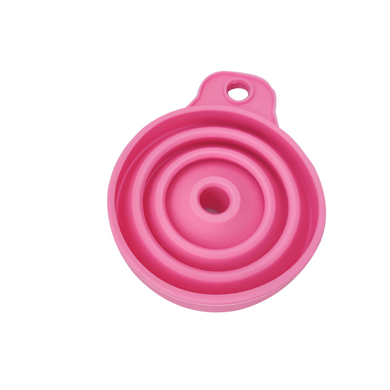 Spot silicone funnel telescopic mini portable folding oil funnel compressed storage kitchen supplies silicone wine funnel