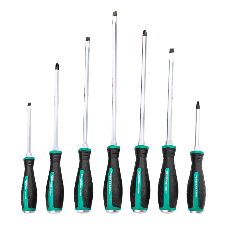 Tuosen tools wholesale piercing screwdriver 4-12 inch one-word Phillips screwdriver can knock impact screwdriver