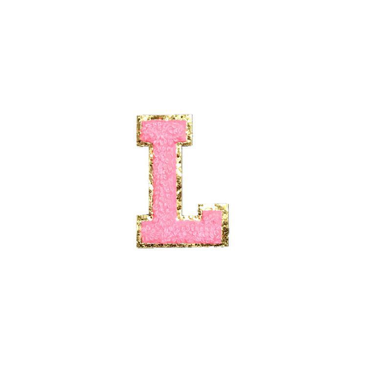 5.5cm無熱自己接着剤タオル刺繍英語文字金色底グリーン特二重刺繍|undefined