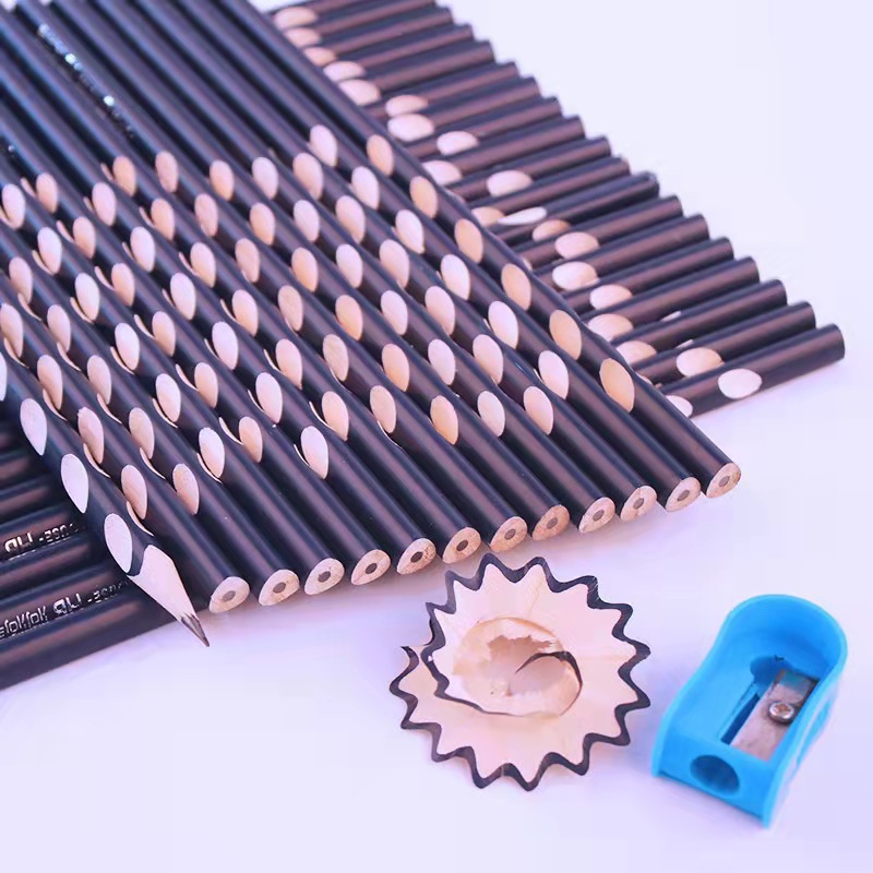 Zhengzi Hole Pencil Triangle Rod First Grade Primary School Pupils HB Writing Pen Kindergarten Writing Pen 2B Test Pencil