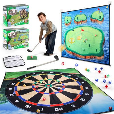 Manufacturer 20 golf game mat suit indoor and outdoor stick ball strike practice golf toy