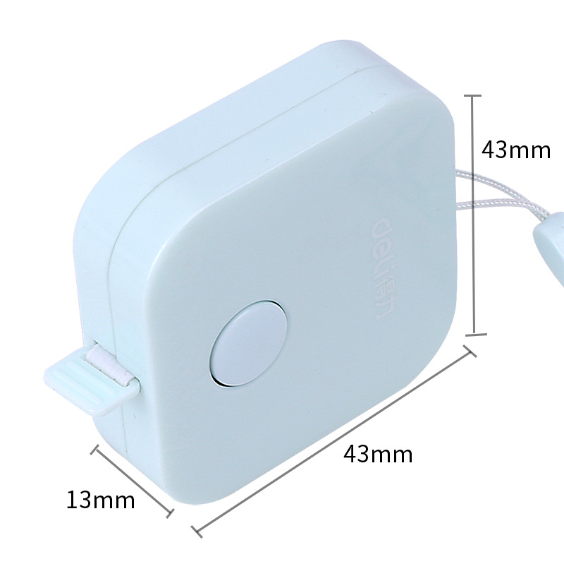 Postage Deli Mini Tape Measure 1.5/2 m Tape Measure Three-way Height Measuring Ruler Office Stationery Carry-on Tape Measure