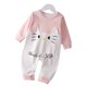 Baby Jumpsuit Spring and Autumn 2023 New Climbing Clothes Baby Autumn Clothes Open Crotch Hatshirt Newborn Pajamas Children's Clothing