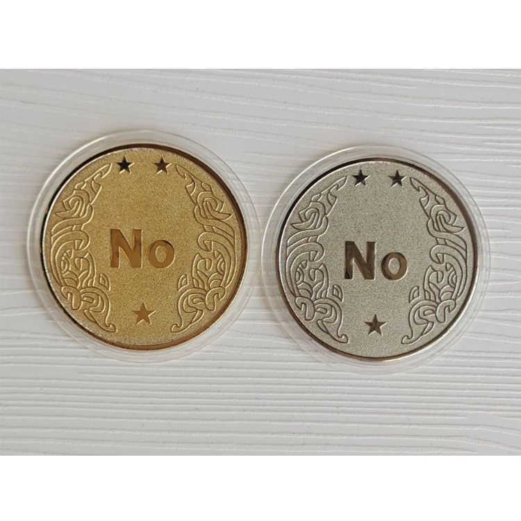 Decision coin YES/NO magic coin toy coin lucky coin commemorative medal playing coin metal crafts collection coin