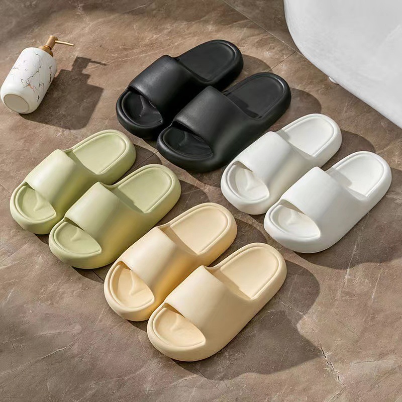 Slip-on Slippers Women's Summer Indoor Home Bathroom Bath Non-slip Outer Wear High-end Home Slippers Wholesale