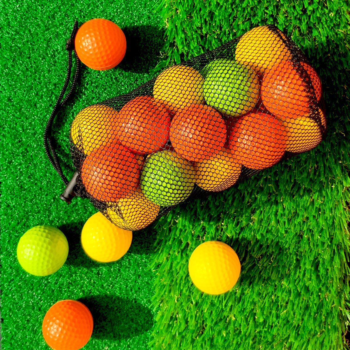 4.2cm golf Pu soft ball indoor golf practice ball training color ball soft Golf