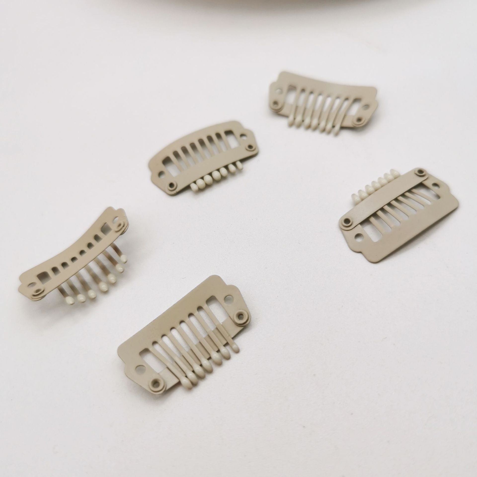 2.3cm small white wig card children's toy hair clip pet hair clip comb accessories