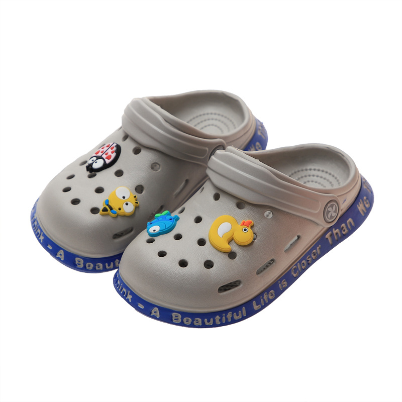 EVA children Baotou hole shoes summer girls indoor home Bath non-slip children cartoon sandals wholesale