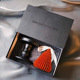 Red origami candlestick gift box (fragrance: sweet berry)