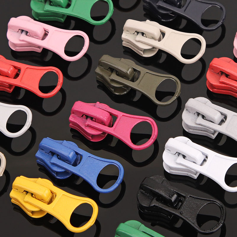 No.5 resin pull head color semicircular sheet school uniform clothes coat universal metal zipper pull zipper accessories accessories