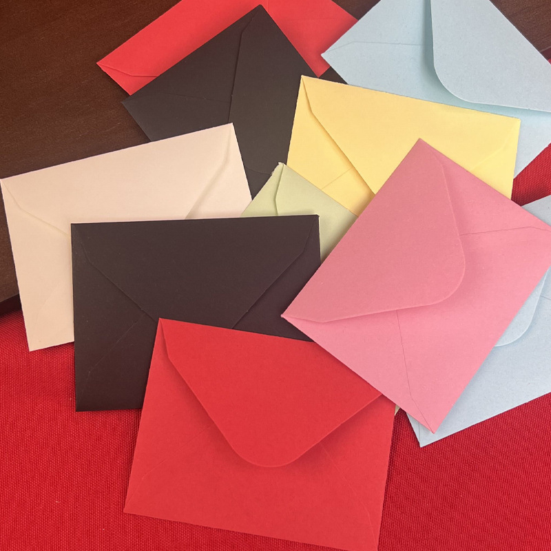 Free Shipping Color Double Glue Forest Paper Small Envelope Paper Adhesive Sealing Glue Sticker Holiday Greeting Card Invitation Envelope