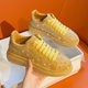 European goods full Diamond women's fashion 2023 Summer ultra-fiber breathable sports casual skate shoes fashion all-Match platform women's shoes