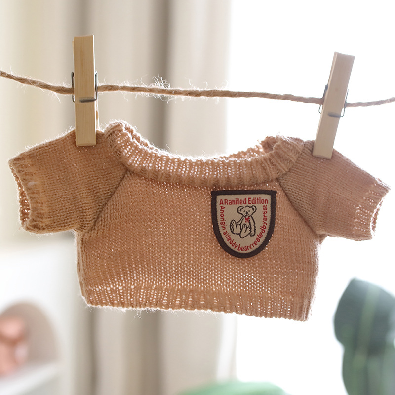 Little Bear Clothes Cotton Doll Doll Costume Sweater Sweater Teddy Bear 30cm Doll Plush Toy Doll