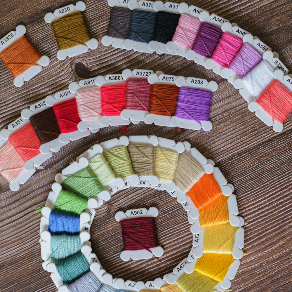 Hand embroidery DIY embroidery cross stitch embroidery weaving embroidery thread 4 meters 8 meters source factory hand accessories