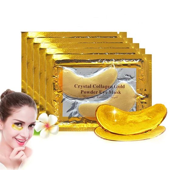 Factory wholesale cross-border moisturizing 24k gold eye mask collagen eye patch crystal eye mask moisturizing