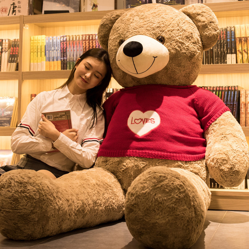 Oversized Teddy Bear Doll Plush Toy Bear Doll Valentine's Day Gift for Girls Dressing Bear