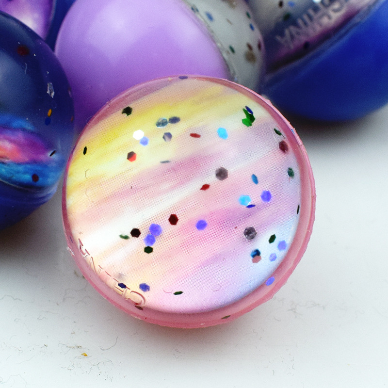 No. 32 solid starry sky elastic ball gashapon machine gashapon toy space universe jump ball bounce ball cross-border supply
