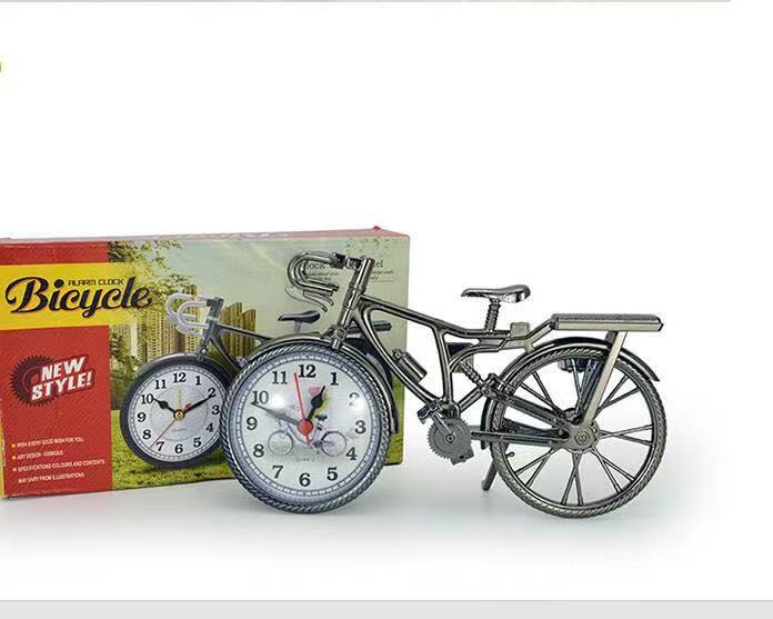 Factory wholesale bicycle alarm clock cross-border for retro creative clock clock bedside clock desktop ornaments