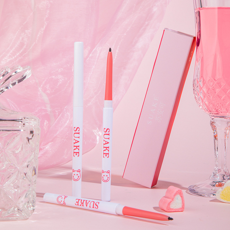 Makeup suake suake eyeliner glue water sweat lasting not easy to faint color eyeliner cross-border foreign trade
