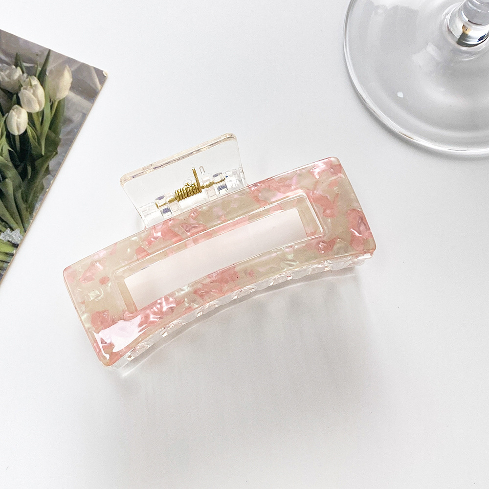 Rete di commercio elettronico transfrontaliero forcina per capelli acrilica con impugnatura rossa all'ingrosso per capelli con spirale posteriore per capelli da bagno, accessori per capelli, copricapo_voghion.com