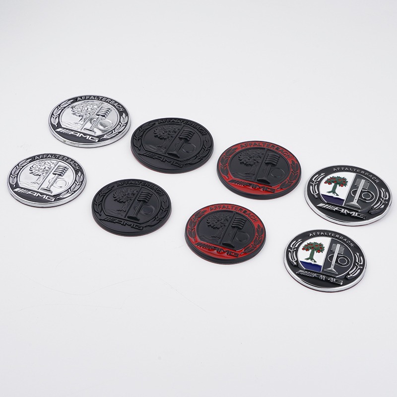 Suitable for Mercedes-Benz CLA GLC A- Class modified C- pillar AMG apple tree body side label E-Class Hood decoration label