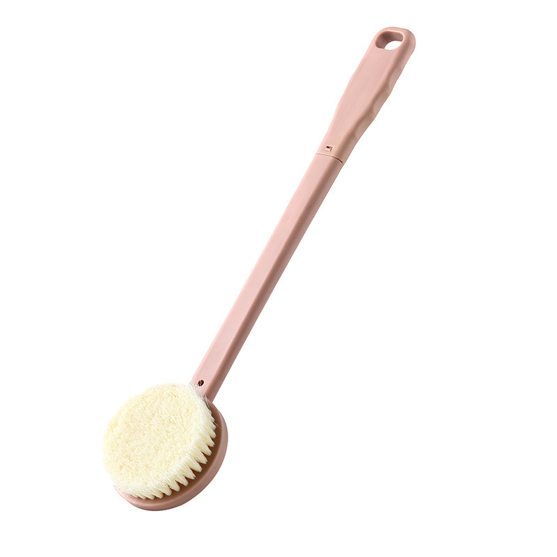 Bathroom massage long handle bath brush soft hair bath brush exfoliating rub back brush bath brush wholesale