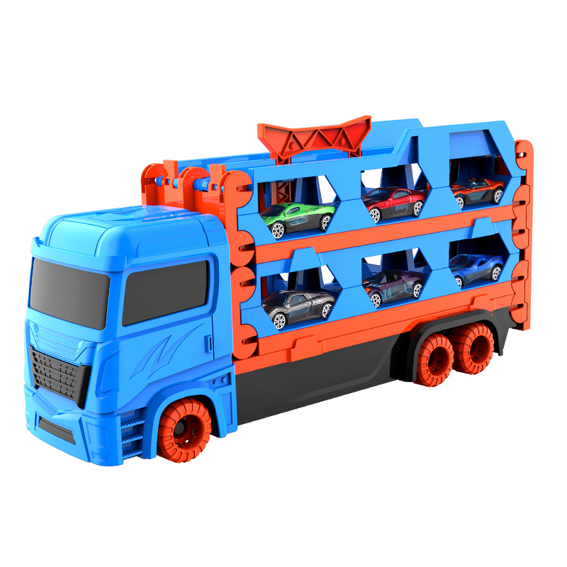 子供のおもちゃの変形は大きいトラックの合金の車の模型を発射して折りたたみます。