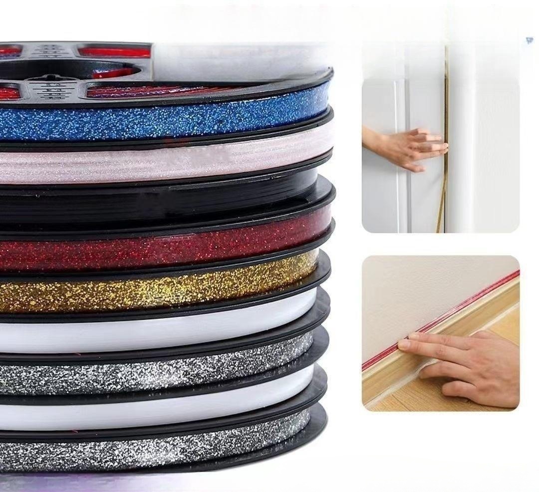 Factory Direct self-adhesive flat beautiful edge line beautiful seam adhesive strip multi-color self-adhesive beautiful edge line plaster line
