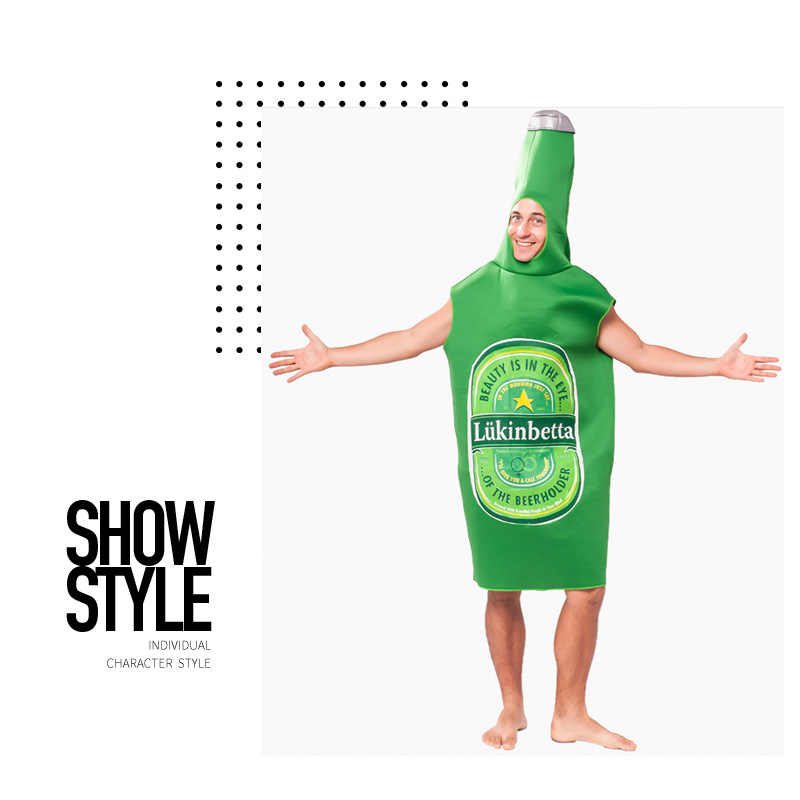 German Oktoberfest Costume Male Adult Masquerade Performance Costume Beer Sponge Costume Male Halloween Costume