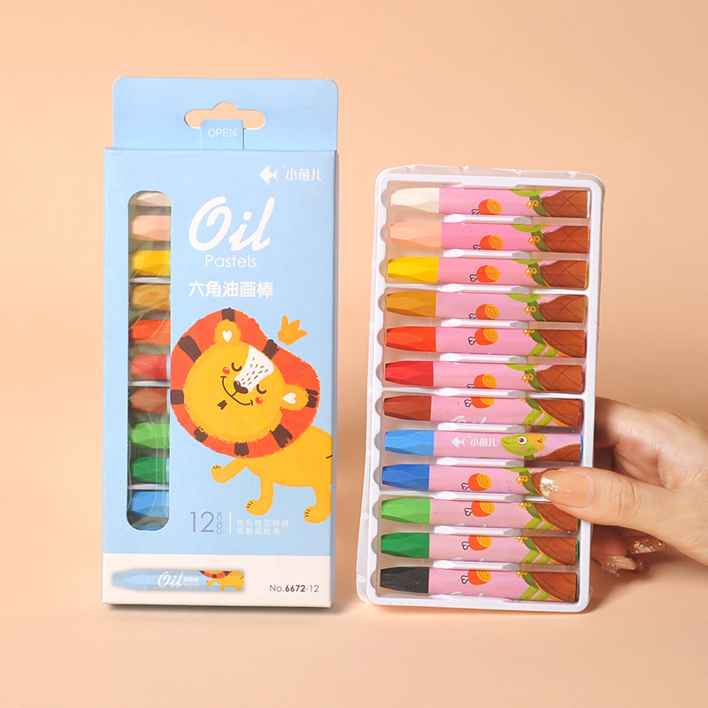 Xiaoyuer oil painting stick crayon children's kindergarten oil painting brush silky painting stick colored pen crayon wholesale