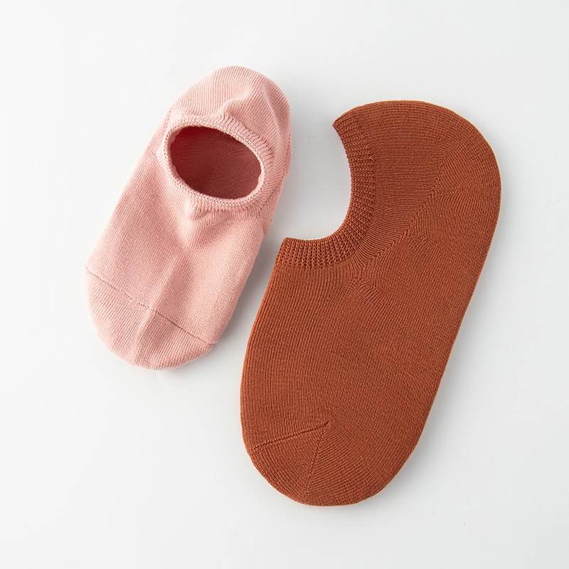 Socks women's thin ankle socks women's cotton spring and summer low-top short invisible sweat-absorbent breathable non-slip heel ins fashion socks