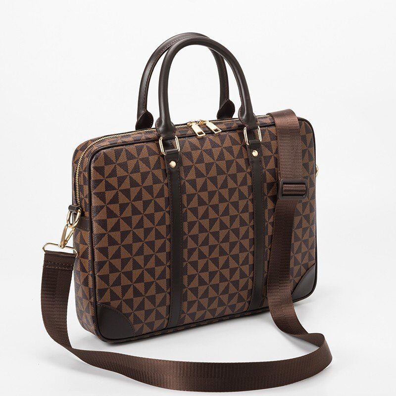Document bag briefcase wholesale New Fashion large capacity men and women portable business bag cross border laptop bag