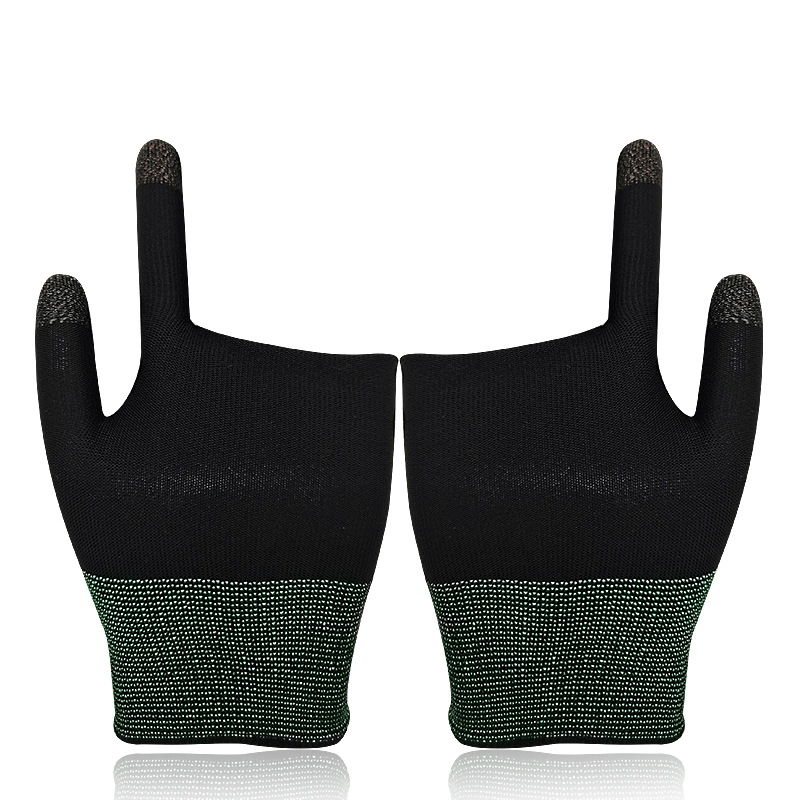 New two-finger game gloves breathable sweat-proof King Chicken-eating mobile game touch screen  hot selling knitted gloves_voghion.com