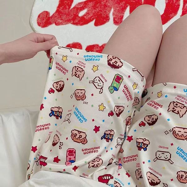 Walking pants! New Cartoon Pajama Pants Women's Summer Korean-style Loose Home Wear Casual Shorts Summer Outer Wear Image