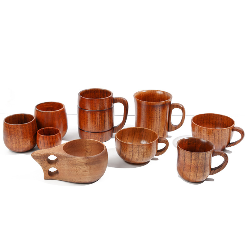 実木質茶カップクロスボーダー和風大腹カップレストラン|undefined