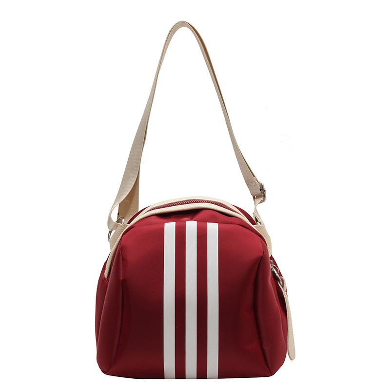 Summer striped nylon cloth turtle bag shell bag trendy crossbody bag casual large capacity casual trendy small bag
