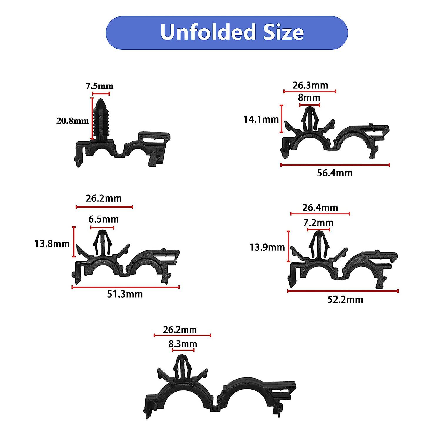 Wholesale car 150PCs boxed buckle 150 pieces car cable harness clip combination fastener wiring harness buckle clip