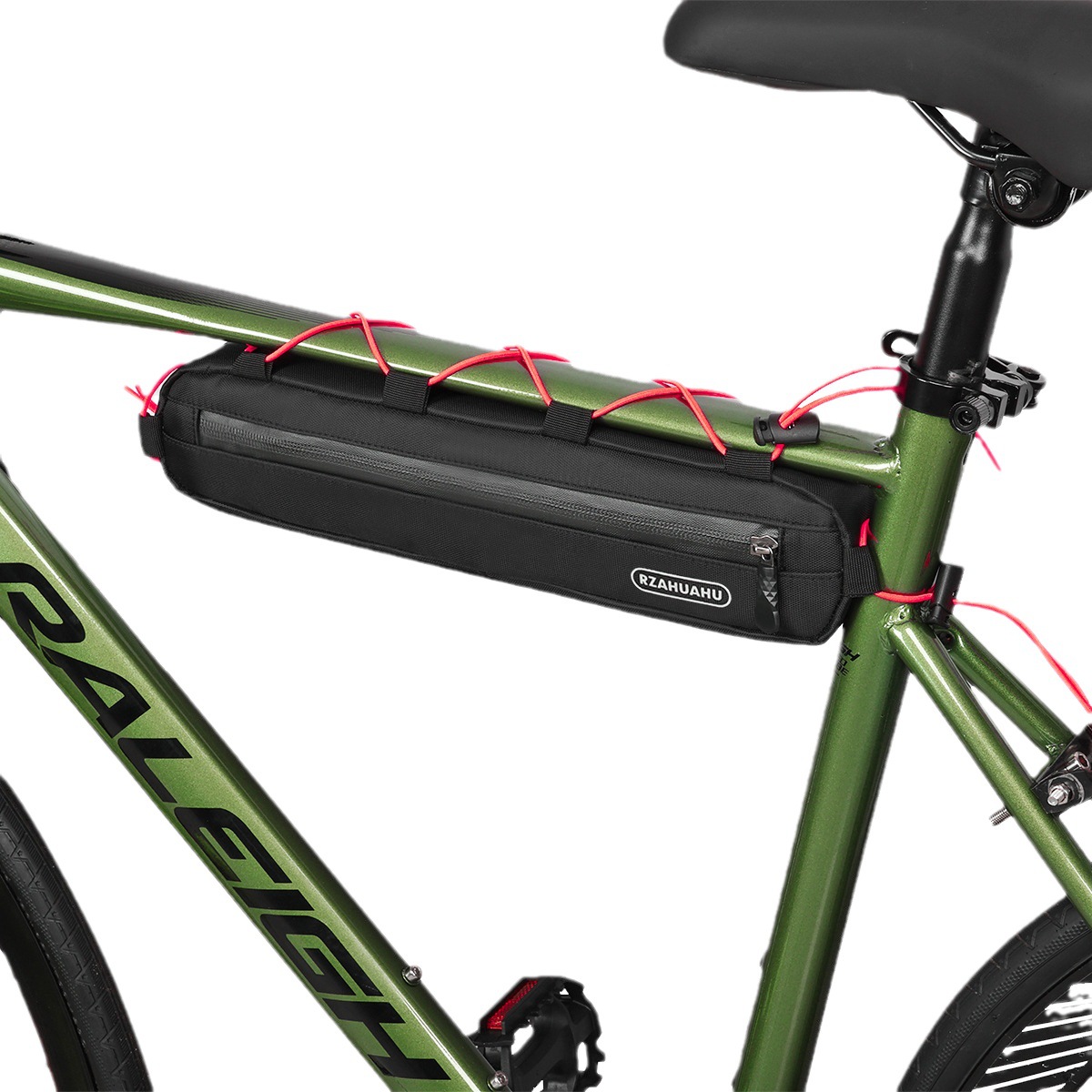 RZAHUAHU bicycle bag front beam bag waterproof triangle bag extended upper tube bag road mountain bike riding equipment